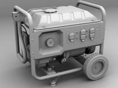 diesel generator Low-poly 3D model purchase