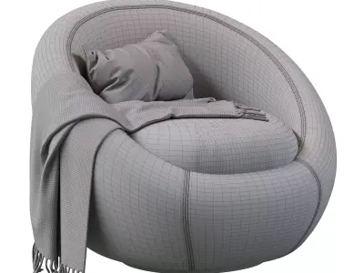 Cozy Swivel Chair 3D model