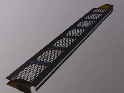 Crane Ramp Shutter Low-poly 3D model