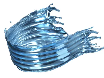 Water Splash 18 3D model