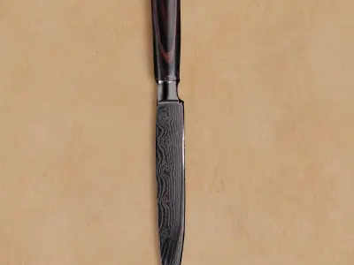 A knife Free low-poly 3D model