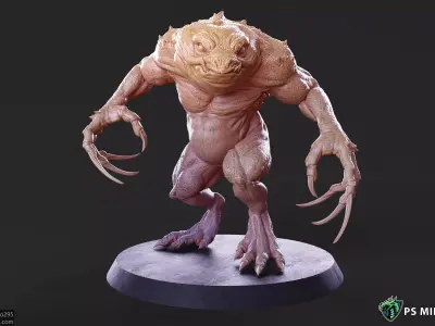 Slaad Lizardman - Pose 1 3D print model