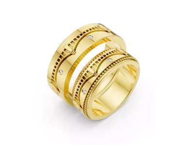 Wedding ring - 3 3D model