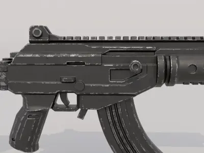 Ace 32 Assault Rifle Low-poly 3D model