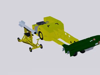MJ-1 bomb loader Missile 3D model