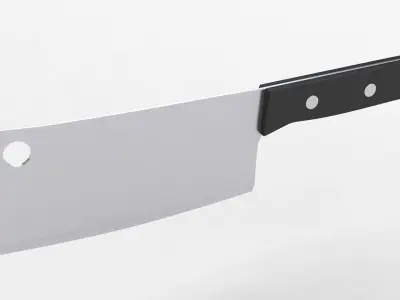 Cleaver kitchen knife 3D model