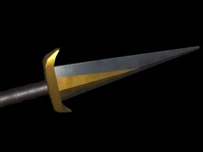 PBR Blade sword Free low-poly 3D model