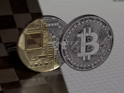 Bitcoin High-Poly 3D model