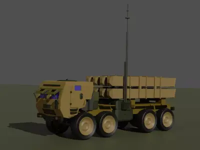 MIM-104 Patriot Low-poly 3D model get