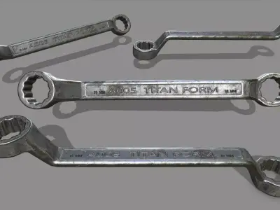 wrench Low-poly 3D model 32