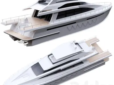 cruise ship 3D model 3D model