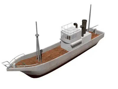 Fishing boat 3D model by fumio-yamazaki