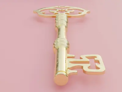Old Key 3D model