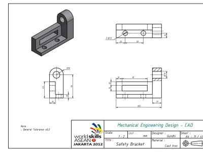Safety Bracket Free 3D model