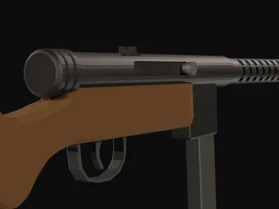 Beretta 3849 Low Poly Low-poly 3D model