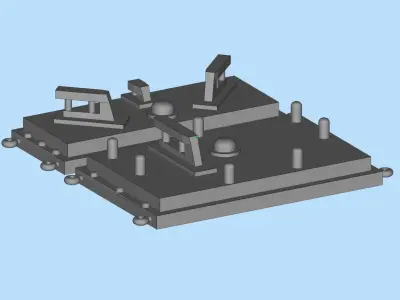 Train Control HO Norfolk Southern PTC antenna printable 3D file  3D print model