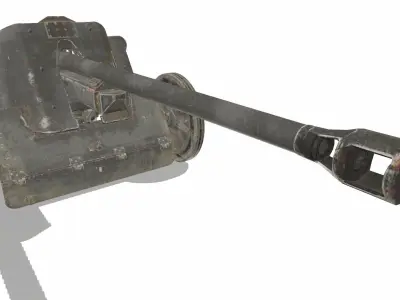 Pak 38 Low-poly 3D model