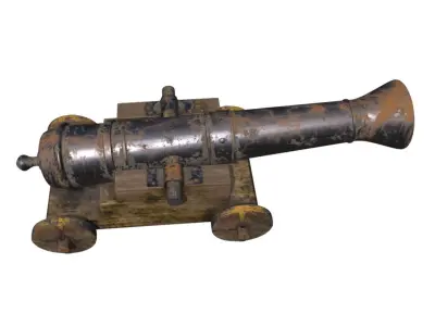 Cannon 3D model 2