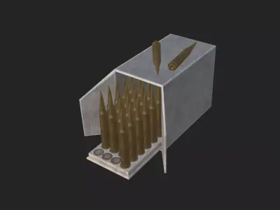 Bullet Model 004 Low-poly 3D model