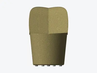 Sofa - Contemporary - Number - Chair E - Swivel Plate Foot High Low-poly 3D model