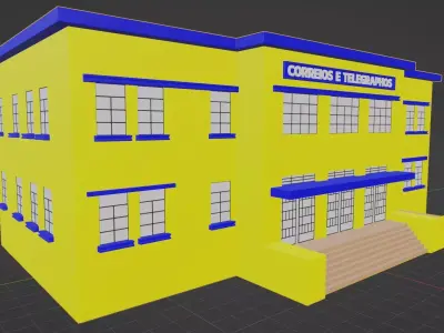 Correios e Telegrafos Praca Civica Goiania Goias Brazil Free 3D model