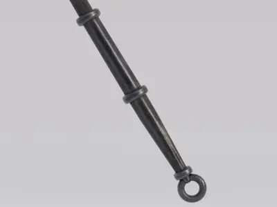 Dragon Bon Two Handed Ax Low-poly 3D model