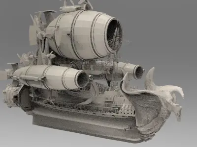 Eagle Kings Airship 3D model
