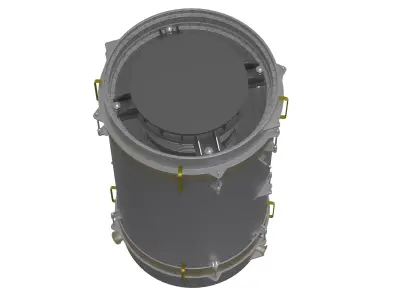 Engineering Cylindrical Expansion Joint 3D model