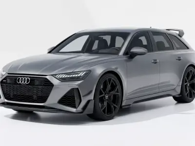 2025 Audi RS6 Avant GT Performance Sportback Low-poly 3D model