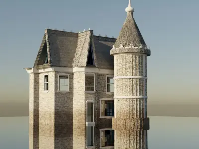Bridgefort Haunted Houses 3D model