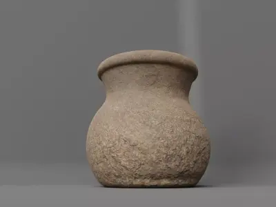 Stone antique vase 3D model