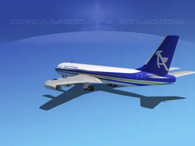 Boeing 707 Cyprus Airways 3D model