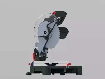 Electric Aluminum Cutting Machine 3D model