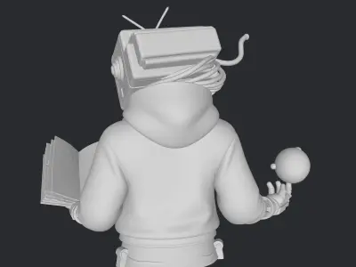 TvHead figure 3D print model
