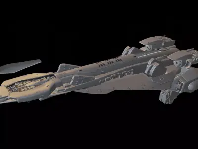 Legend of the Galactic Heroes  - Beowulf Ship 3D print model