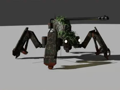 gaming tank  low polygon 3D print model