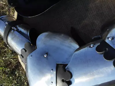 WG 7064 - Armour plate biceps - DXF Armor Pattern Low-poly 3D model