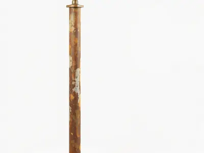 Antique Rusty Bollard Model Pack Low-poly 3D model