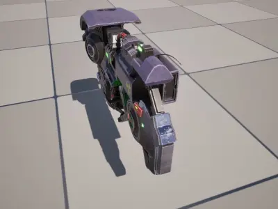 Cyber rocket gun 3D model