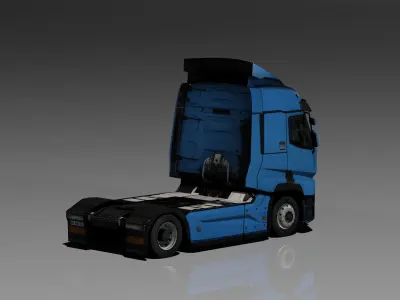 Renault T Range Evolution Low Poly Low-poly 3D model