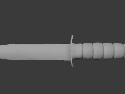 K-Bar Knife 3D model