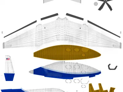 SciFi Future General Aviation 3D model