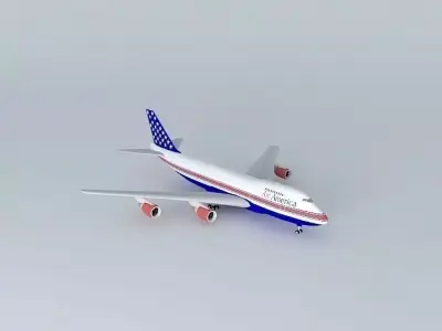 AirAmerica Boeing 747 200B Free 3D model
