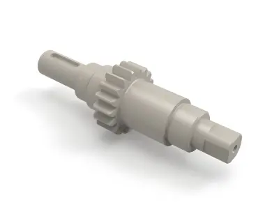 Gear shaft 3D print model