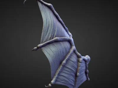 WING41 high poly sculpt 3D model