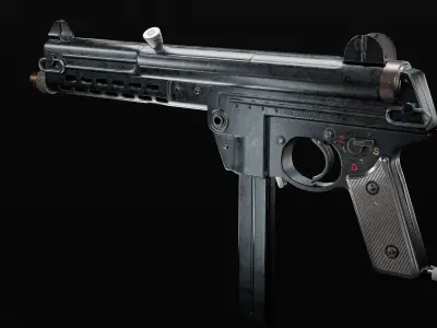 Walther MPL Low-poly 3D model