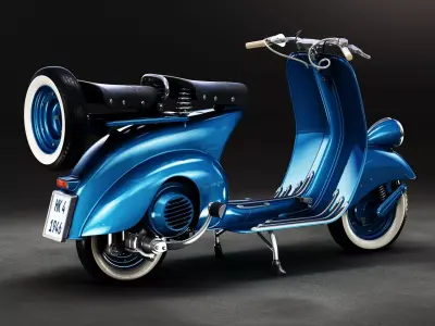 1946 Vespa Faro Basso 3D model