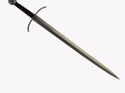 Medieval Sword XVIIIa type according Oakeshotta 3D model