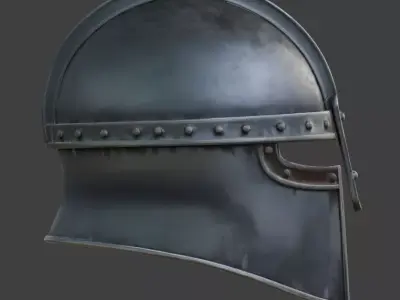 Viking Helmet 3D Model v01 Low-poly 3D model