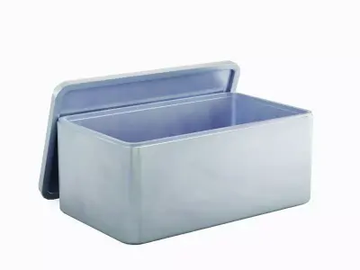 Rectangle Tin Can Set Low-poly 3D model